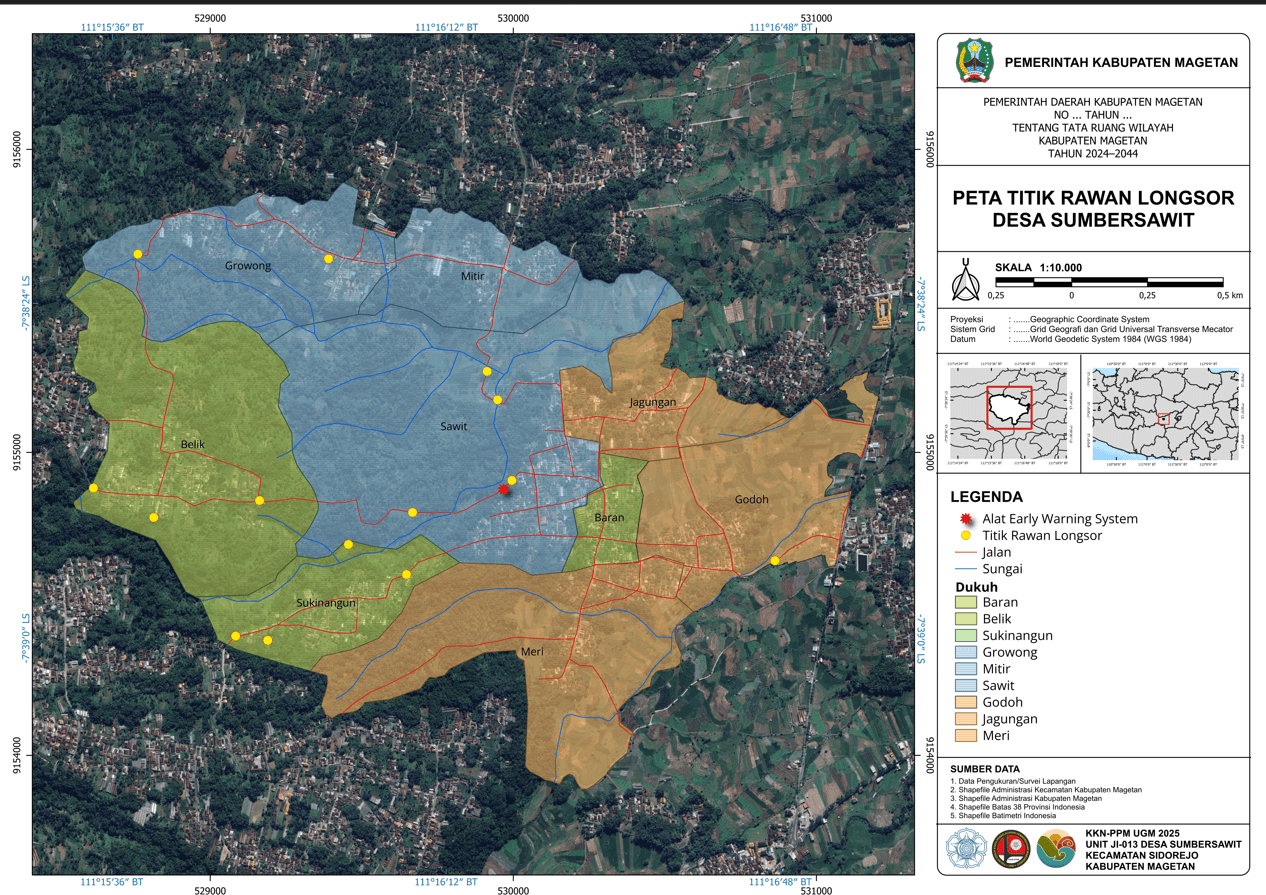 Peta Zona Rawan Longsor: Upaya Mitigasi Bencana di Desa Sumbersawit